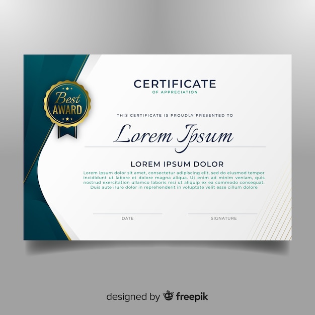 Modèle de certificat abstrait