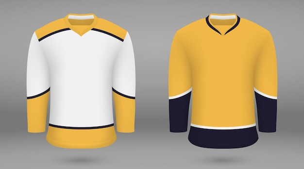 Modèle De Chemise Pour Maillot De Hockey Sur Glace