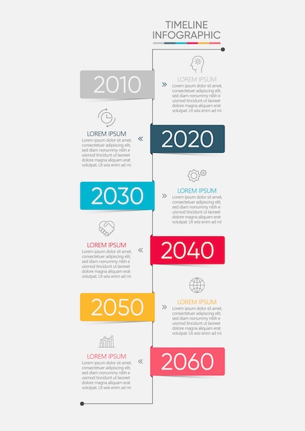 Modèle De Chronologie De Présentation Entreprise Infographique