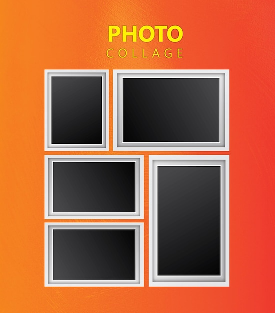 Modèle de collage de photos modifiable moderne