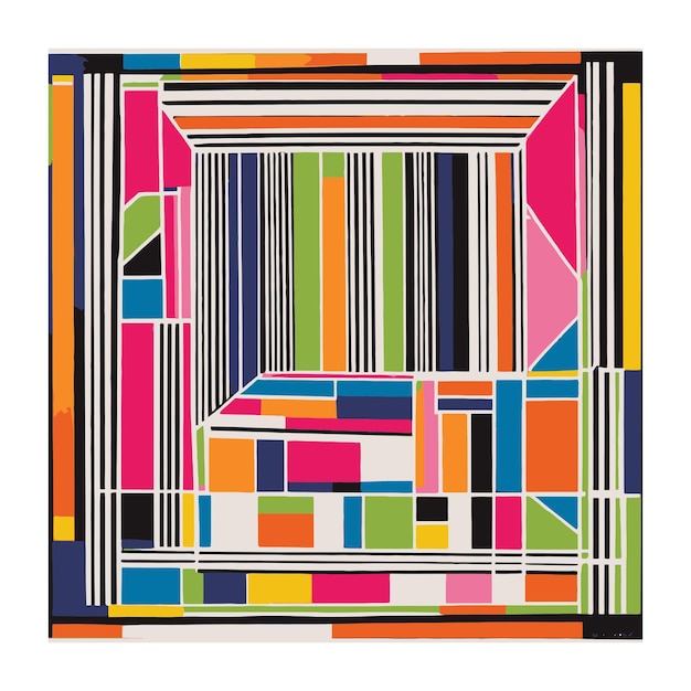Modèle coloré abstrait moderne