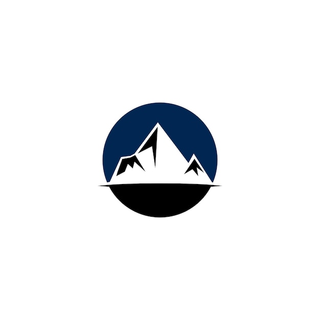 Modèle Commercial De Logo D'icône De Haute Montagne