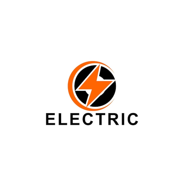 Modèle de concept de conception de logo électrique