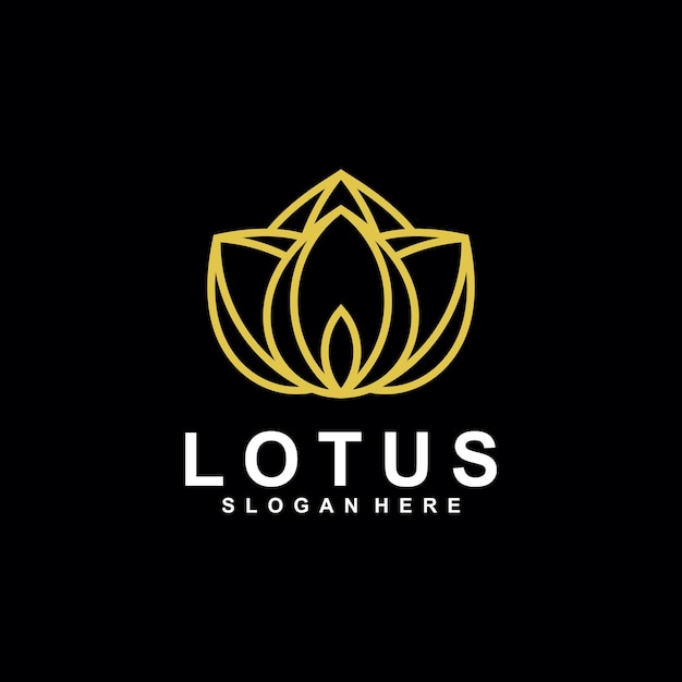Modèle De Conception Abstraite De Vecteur De Logo De Lotus