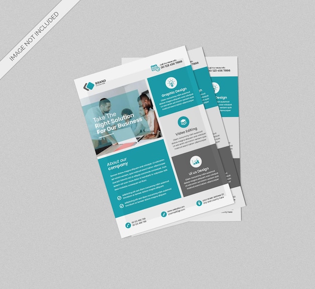 modèle de conception d'affiche de couverture de brochure créative