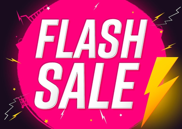 Modèle de conception d'affiche flash ou de bannière pour boutique et boutique en ligne