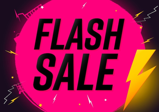 Modèle de conception d'affiche flash ou de bannière pour boutique et boutique en ligne