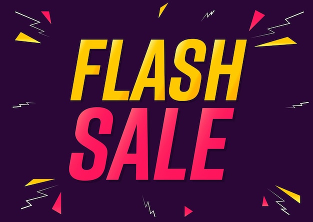 Modèle de conception d'affiche flash ou de bannière pour boutique et boutique en ligne