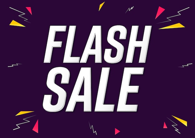 Modèle de conception d'affiche de vente flash