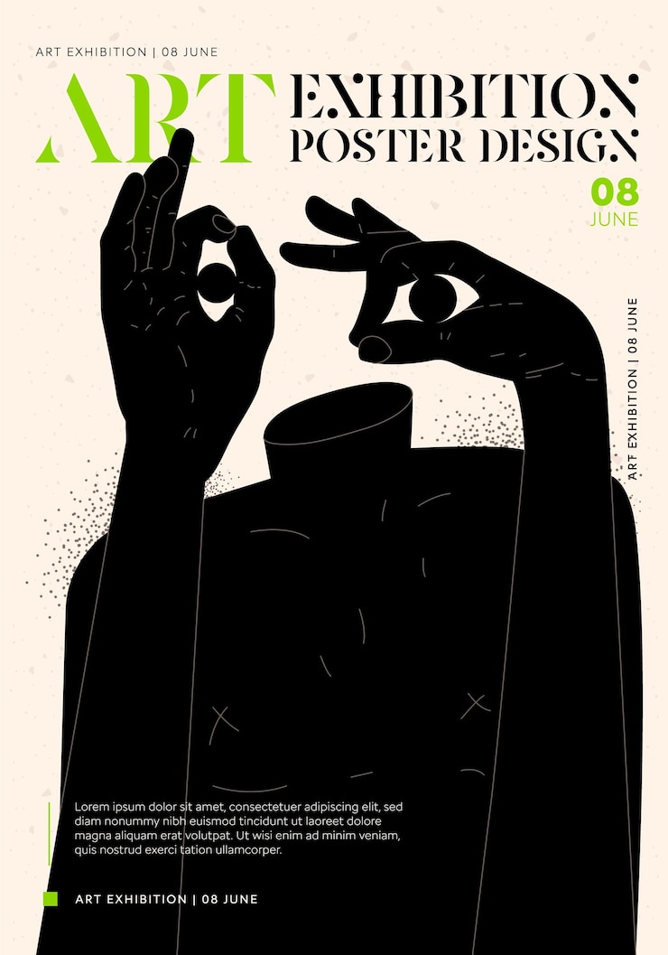 Vecteur modèle de conception de l'affiche