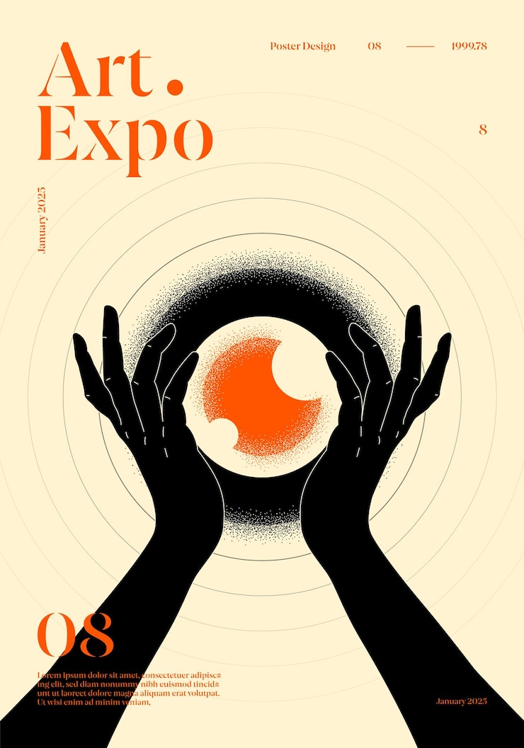 Vecteur modèle de conception de l'affiche