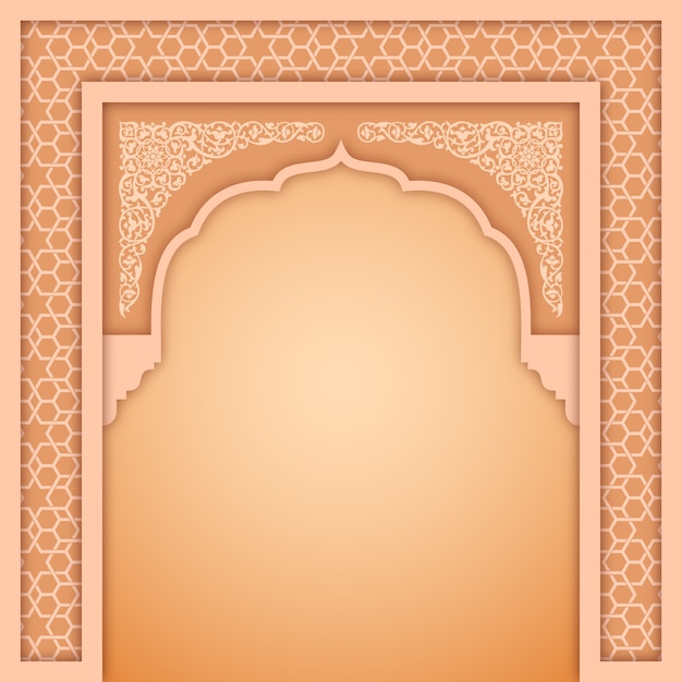 Modèle de conception d'arche islamique