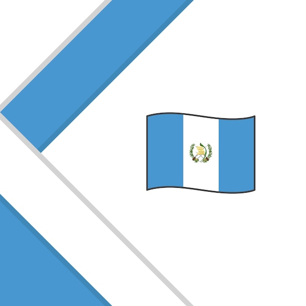 Modèle De Conception D'arrière-plan Abstrait Du Drapeau Du Guatemala Bannière Du Jour De L'indépendance Du Guatemala Bannière Des Médias Sociaux Illustration Du Guatemala