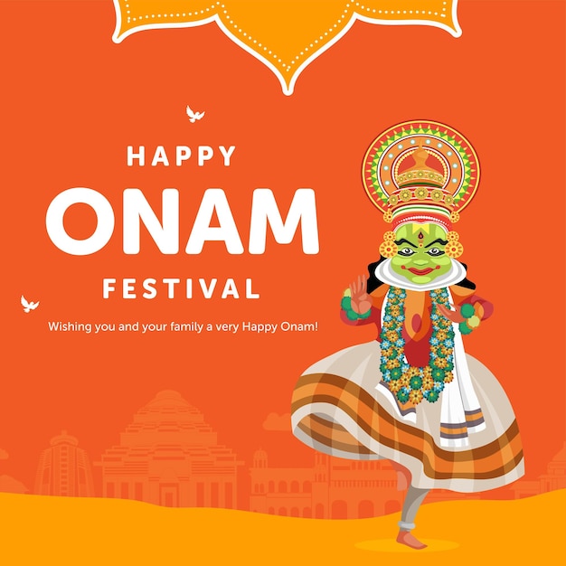 Modèle De Conception De Bannière De Festival Happy Onam