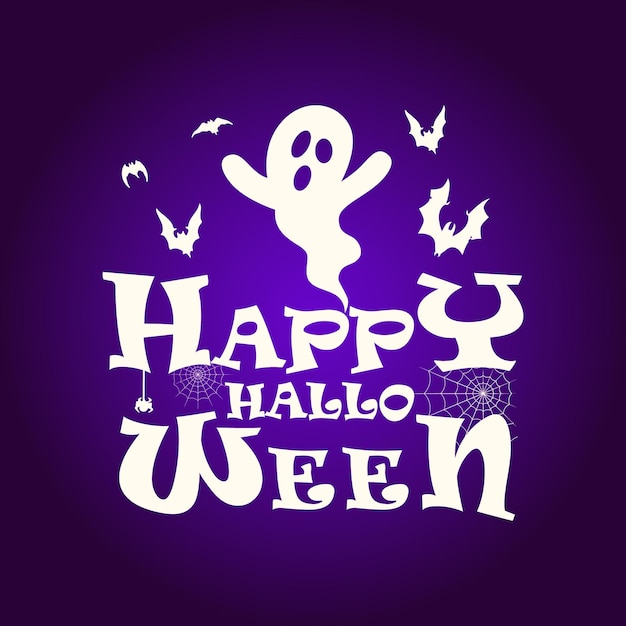 Modèle de conception de bannière Happy Halloween