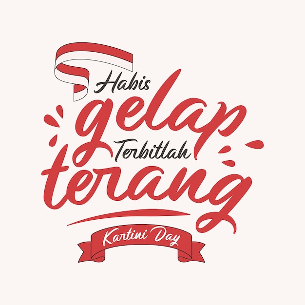 Modèle De Conception De Bannière De La Journée Des Héros De La Femme Indonésienne Kartini