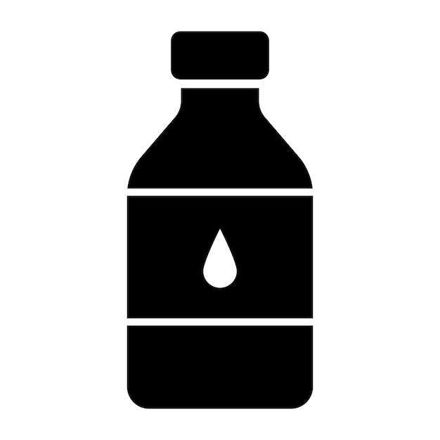 Modèle de conception de bouteille icône logo vector