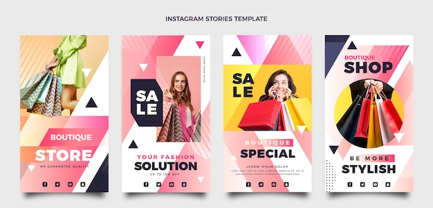 Modèle de conception de boutique dégradé