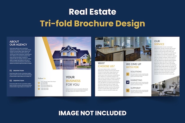 Modèle de conception de brochure d'agence immobilière professionnelle
