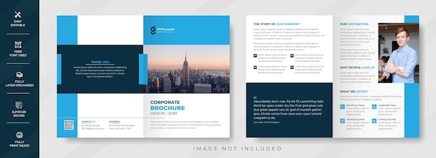 Vecteur modèle de conception de brochure d'entreprise créative