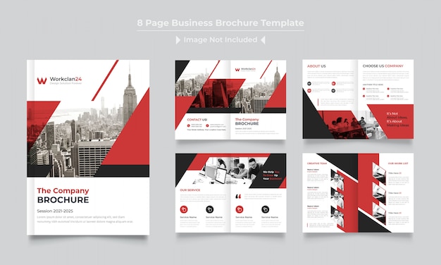 Modèle De Conception De Brochure D'entreprise Pages