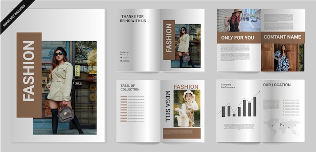 modèle de conception de brochure de mode