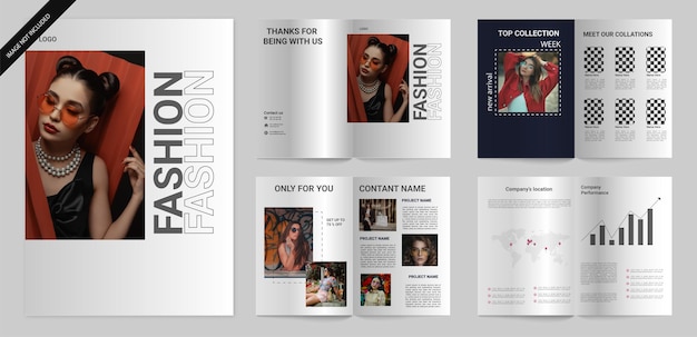 modèle de conception de brochure de mode