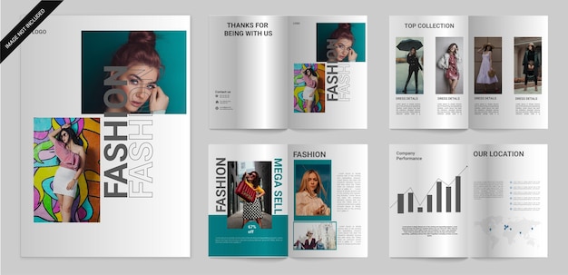 modèle de conception de brochure de mode