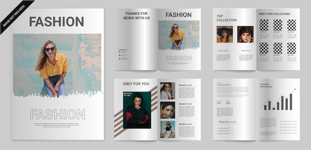 modèle de conception de brochure de mode