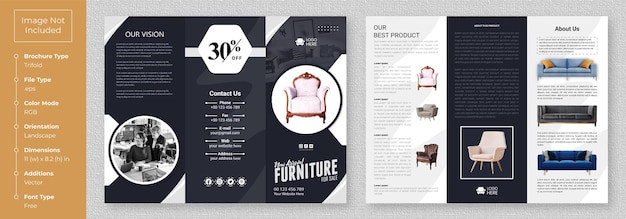 Modèle De Conception De Brochure Tri-fold Affaires