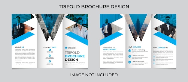 Modèle De Conception De Brochure Triplée Créative Pour Les Entreprises Modernes