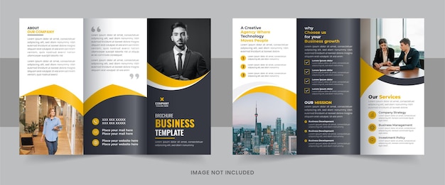 Modèle de conception de brochure à trois volets pour les entreprises
