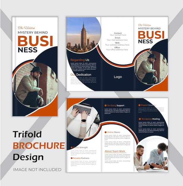 Vecteur modèle de conception de brochure