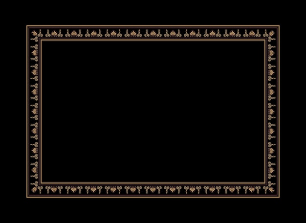 Modèle De Conception De Cadre De Bordure De Vecteur Créatif