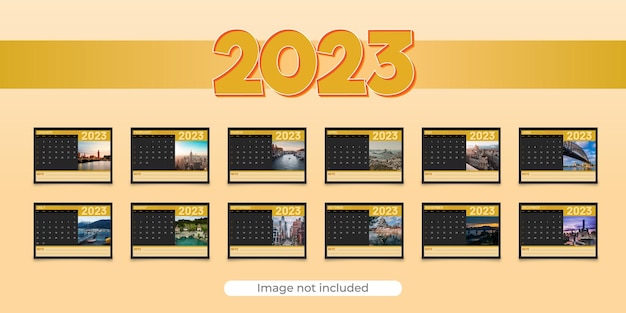 Modèle De Conception De Calendrier 2023