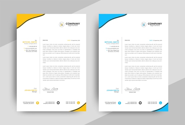 modèle de conception d'une carte d'identité de marque d'entreprise propre et minimale