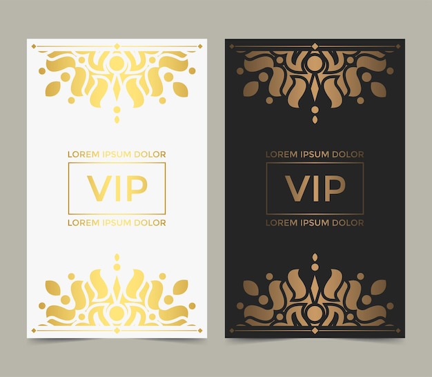 Modèle De Conception De Carte Vip De Luxe