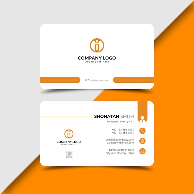 Modèle de conception de carte de visite d'entreprise créative