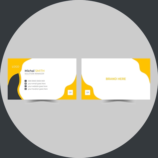 modèle de conception de carte de visite