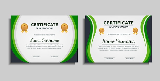 Modèle De Conception De Certificat De Récompense De Réussite