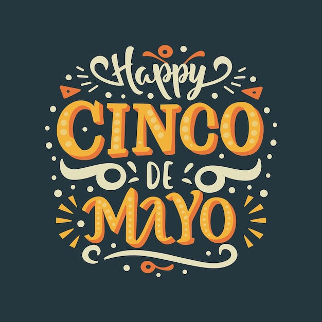 Le modèle de conception de la chemise Happy Cinco de Mayo