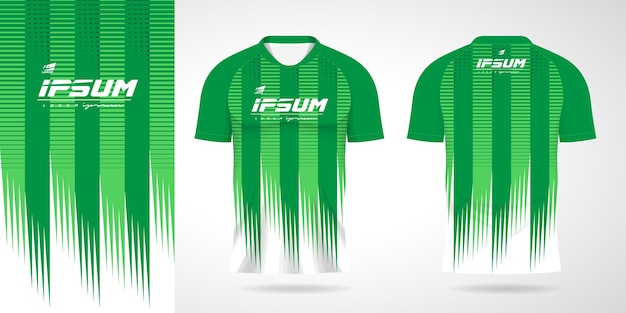 Modèle De Conception De Chemise Uniforme De Sport Maillot Vert