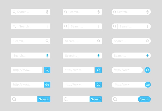 Modèle de conception de concept de barre de recherche.