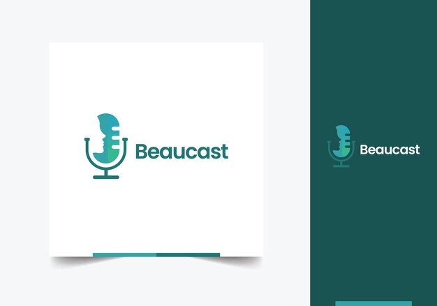 Modèle de conception de concept de logo Beaucast