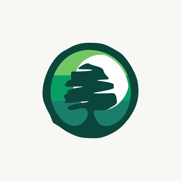 Modèle De Conception De Concept Moderne De Logo D'arbre Coloré Illustration Vectorielle