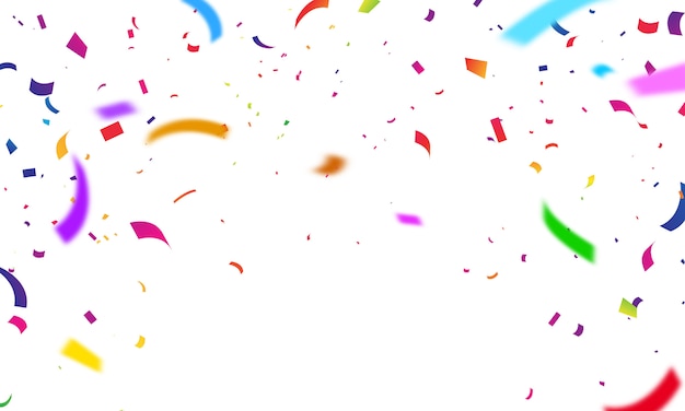 Modèle de conception de confettis festif