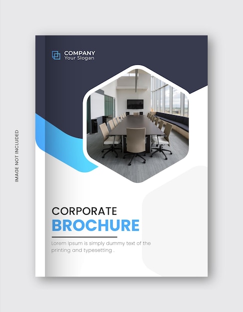 Modèle de conception de la couverture du livre d'affaires du rapport annuel de l'entreprise