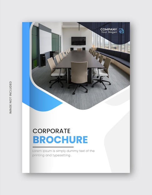 Vecteur modèle de conception de la couverture du rapport annuel d'entreprise ou de la brochure
