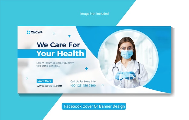 Modèle De Conception De Couverture Facebook Pour Les Médias Sociaux Médicaux Et De Santé