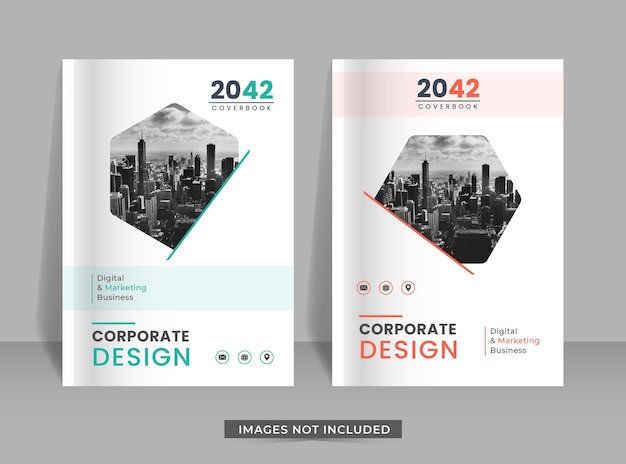 Le modèle de conception de couverture de livre d'affaires de fond de ville au format a4 peut être adapté à la bannière d'affiche de magazine de rapport annuel de dépliant